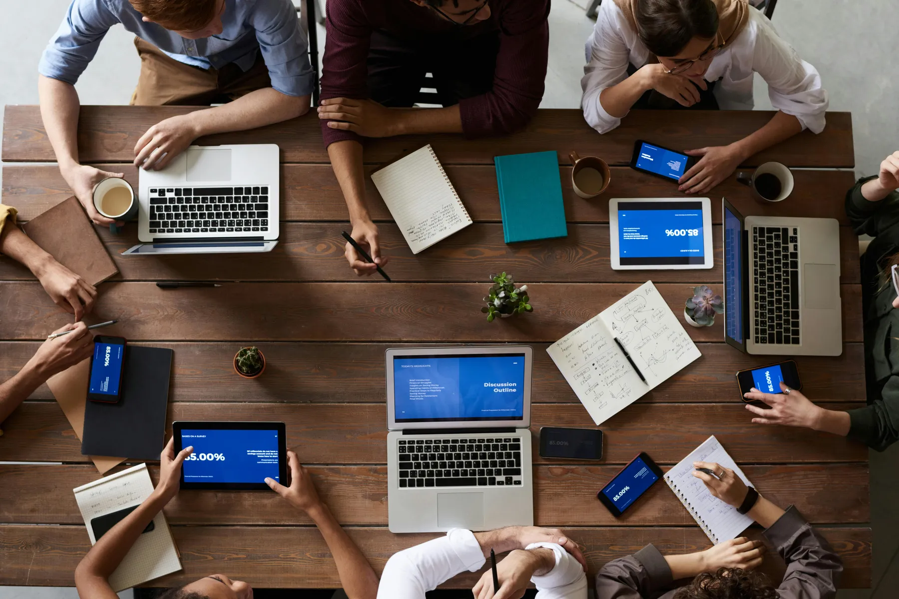 Unser Team bei der Arbeit